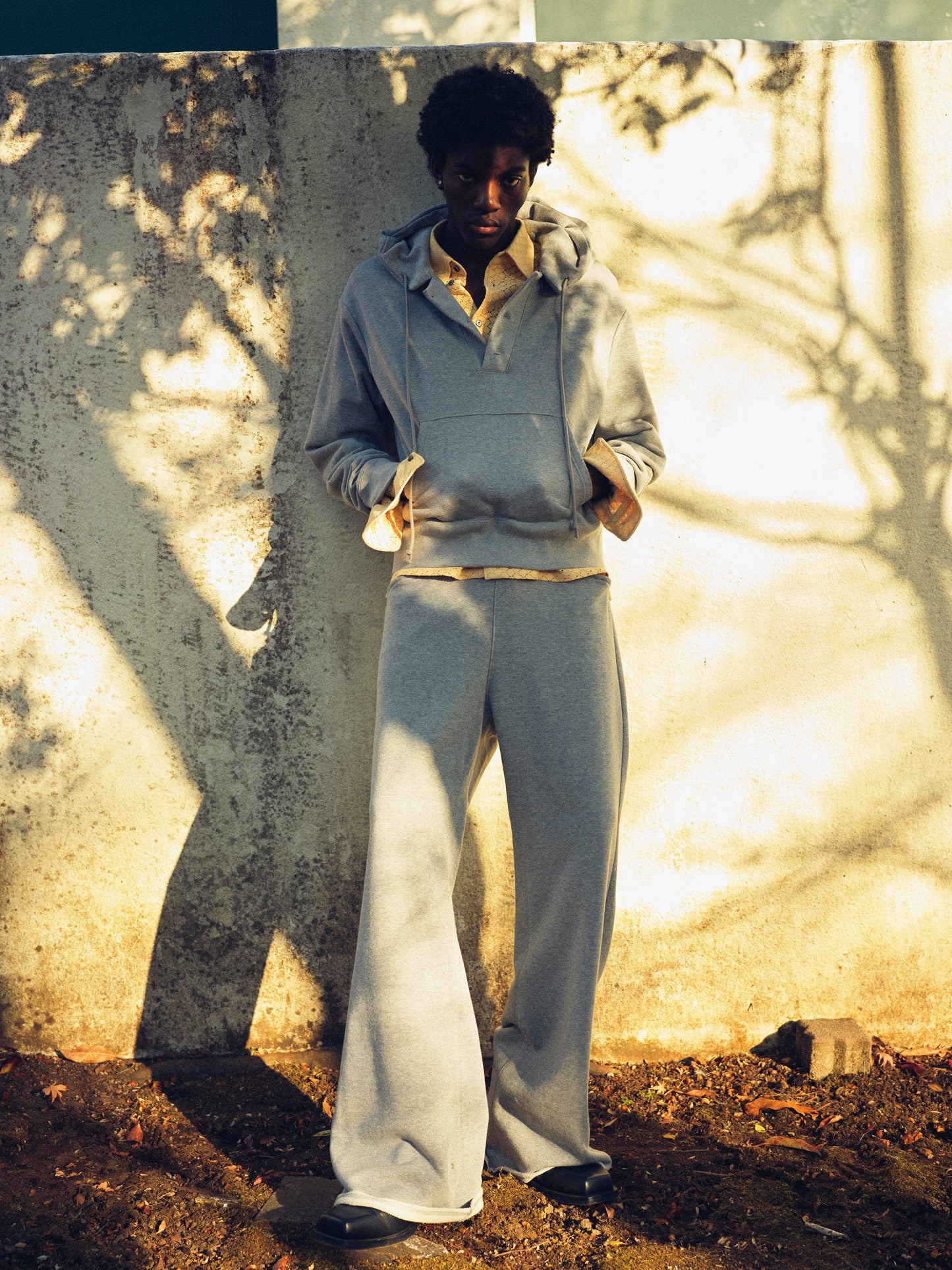 【SAMPLE】 Glitter Sweat Parka _ GREY