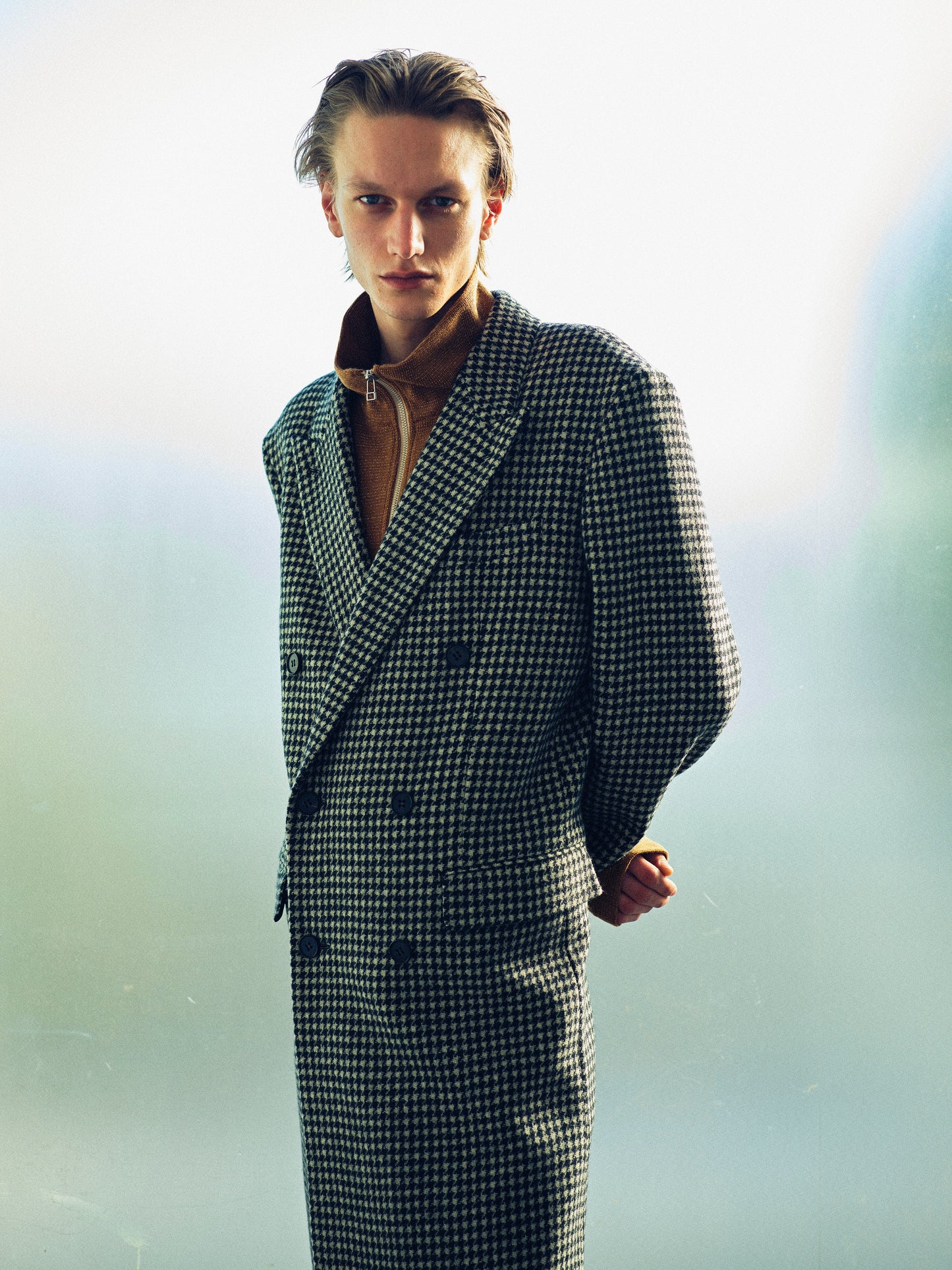 【SAMPLE】 Houndstooth Chesterfield Coat