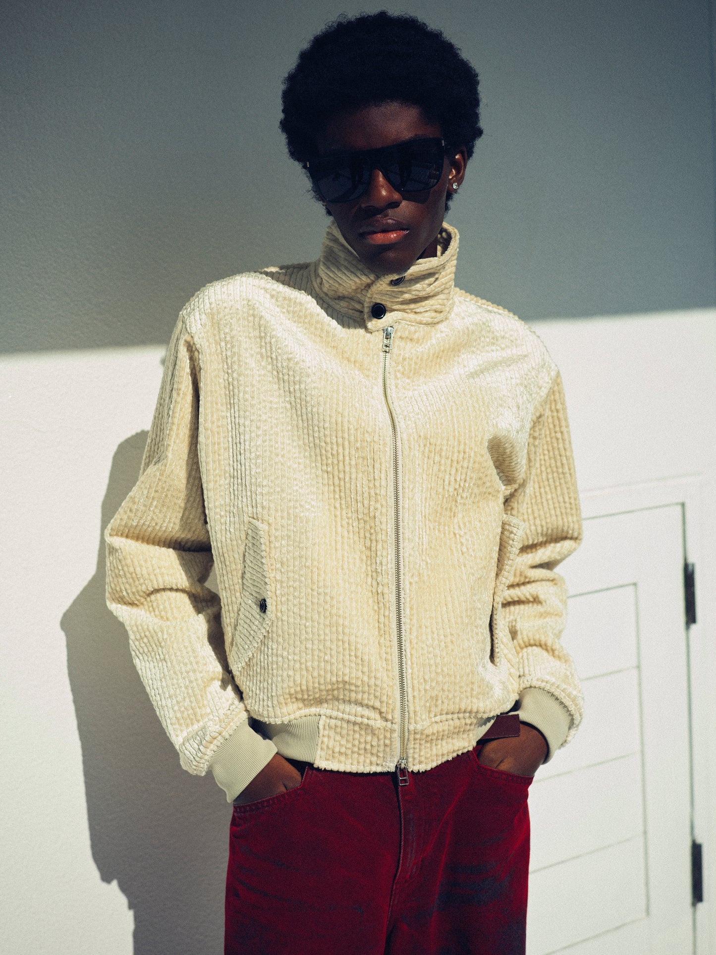 【SAMPLE】 Harrington Track Top _ WHITE