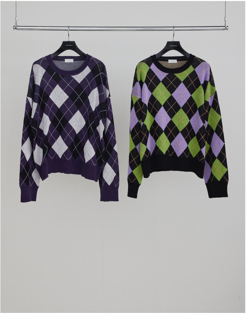 【SAMPLE】Argyle Knit