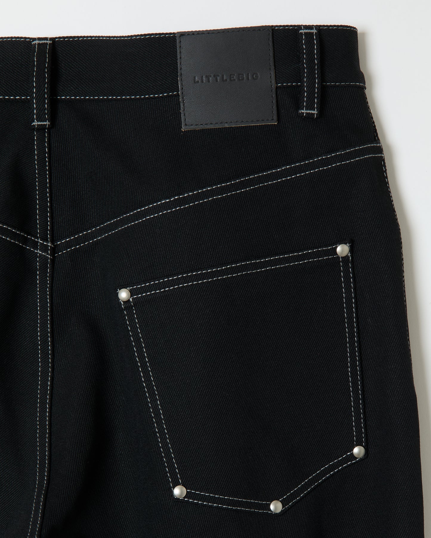 Raw Denim Pants _ BLACK