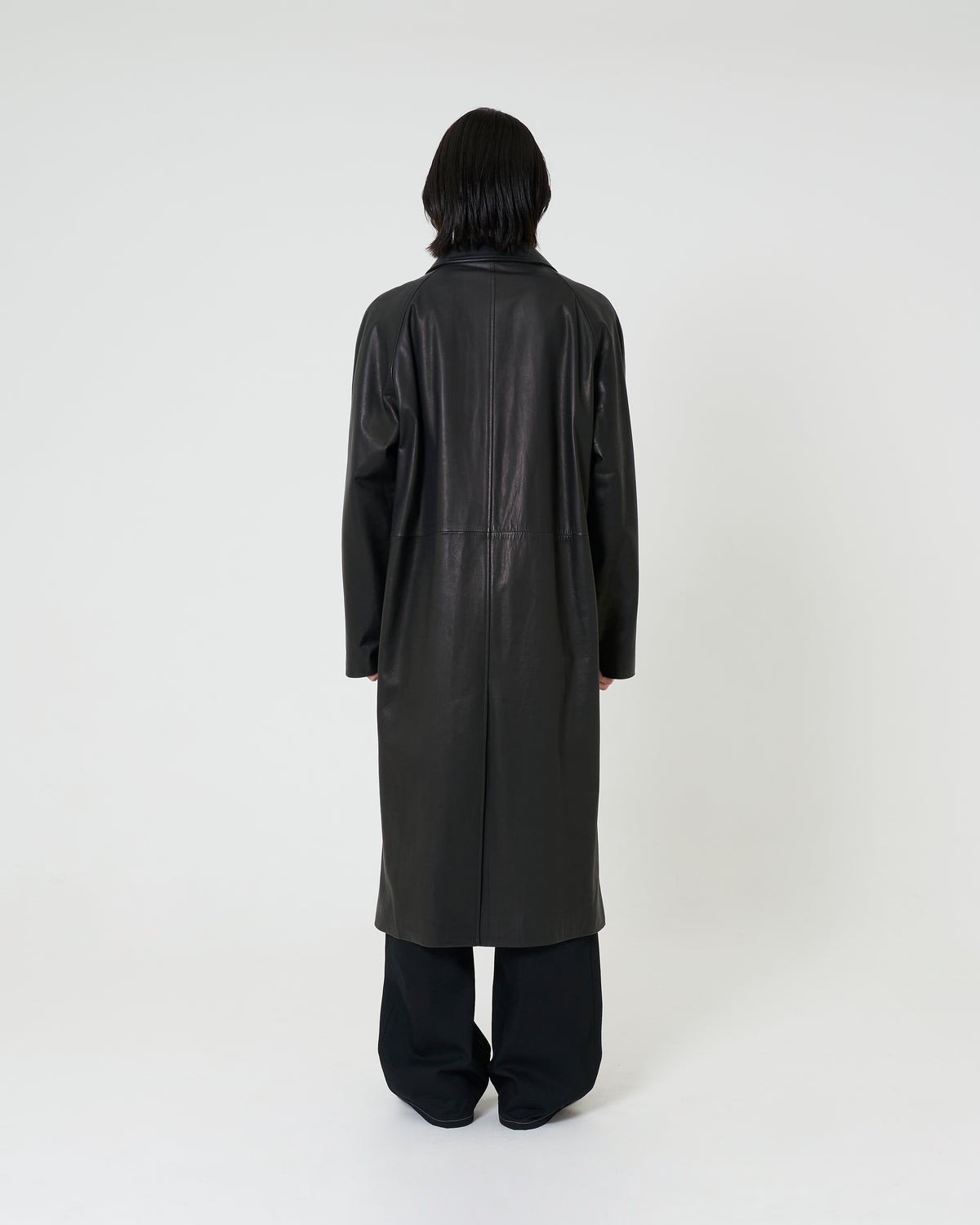 Leather Coat _ BLACK