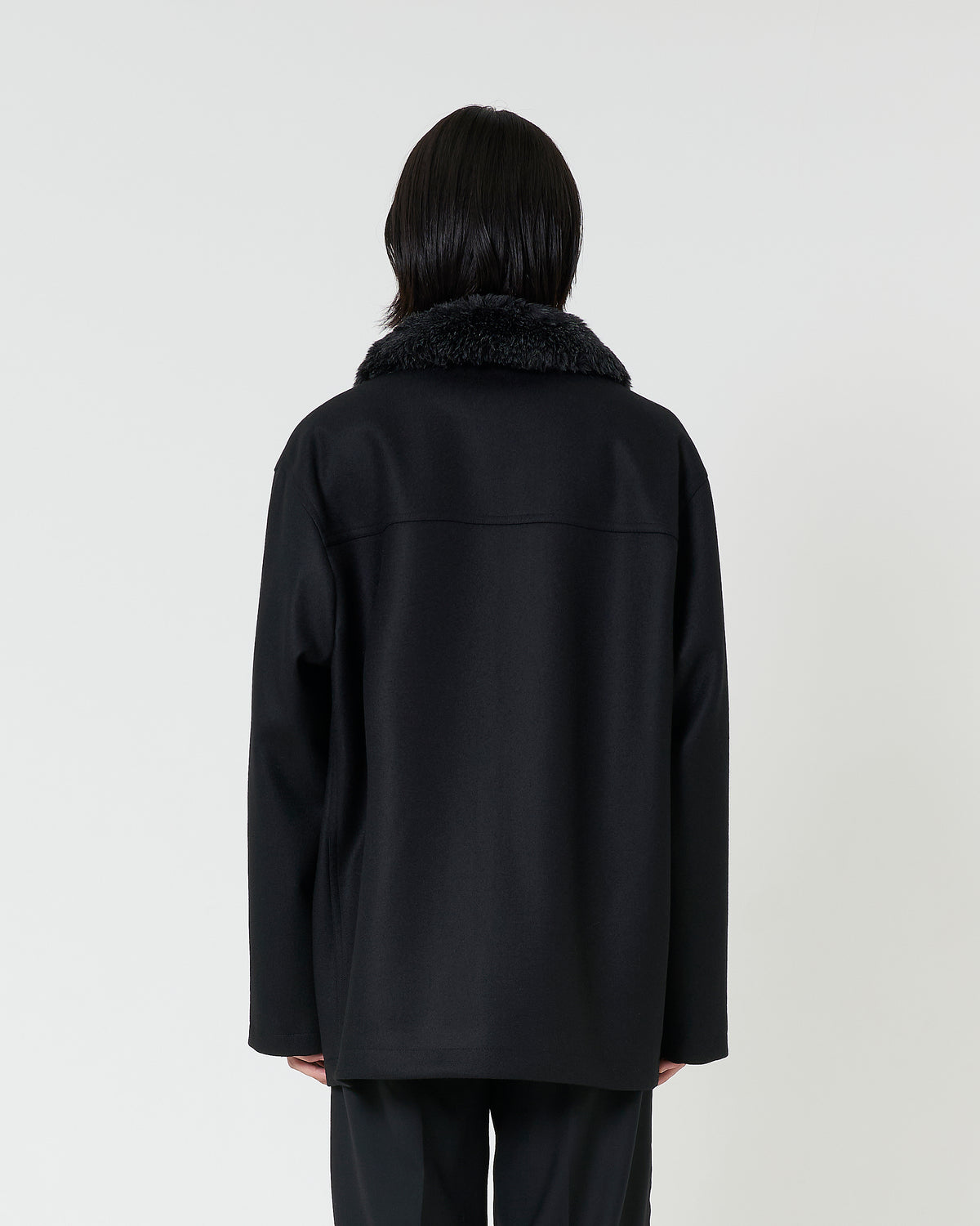 Wool Car Coat ‗ BLACK