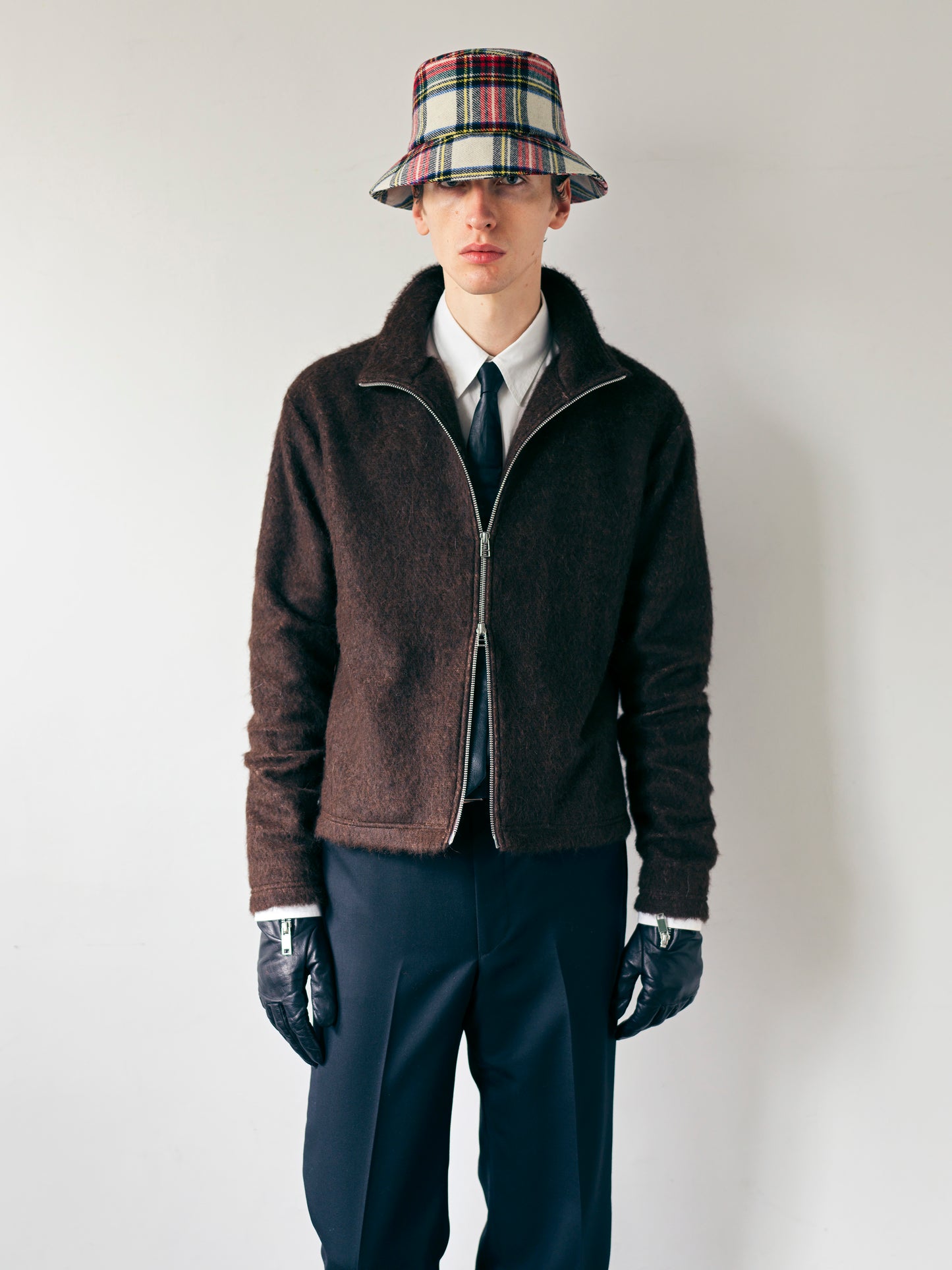 Zip-up _ BROWN