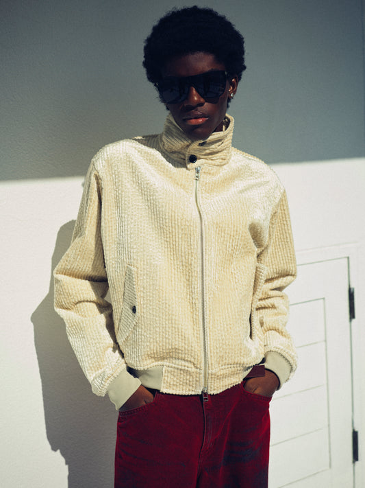 Harrington Track Top _ WHITE