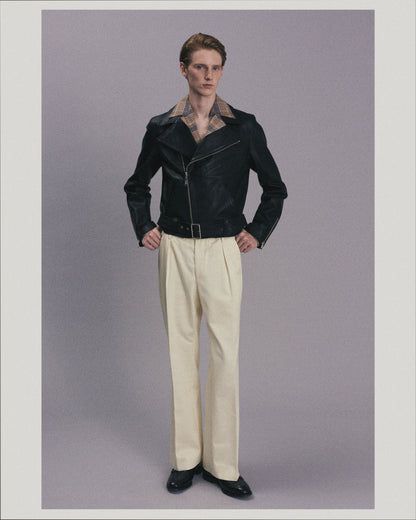 Notched Lapel Shirts _ Brown