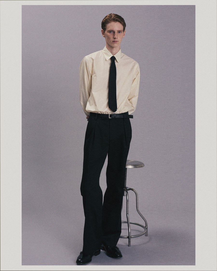 In-tucked Chino Trousers _ BLACK
