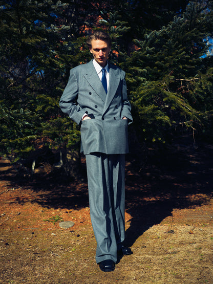 Wool Wide Trousers