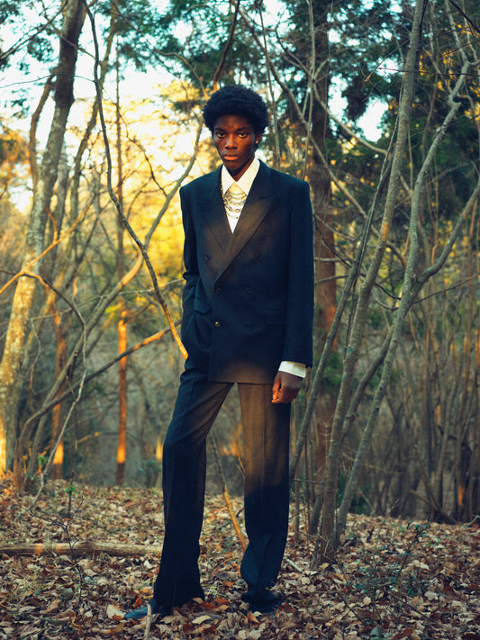 Wool 6B Jacket _ BLACK