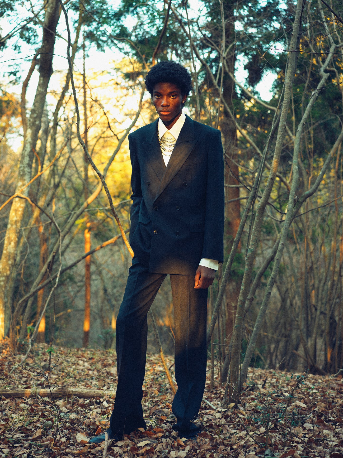 Wool Flare Trousers