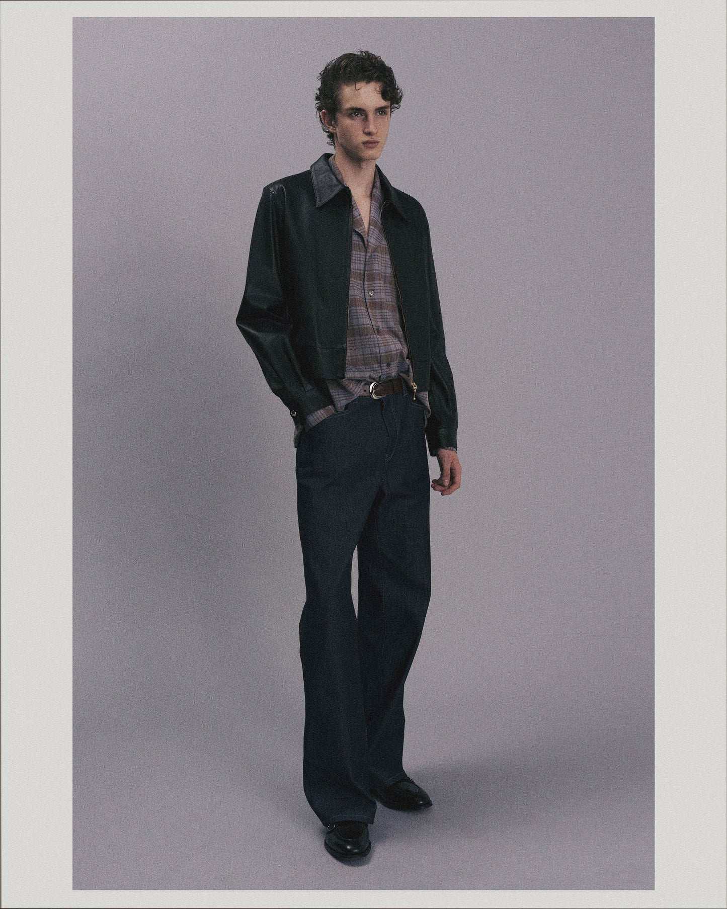 Notched Lapel Shirts _ Blue