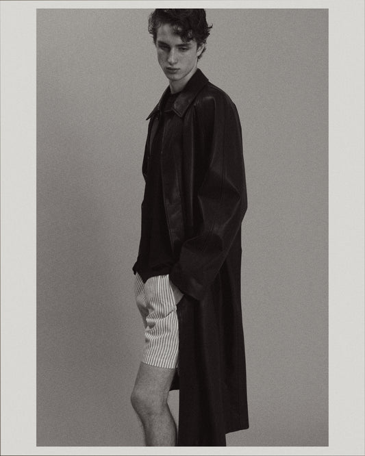 Leather Coat _ BLACK