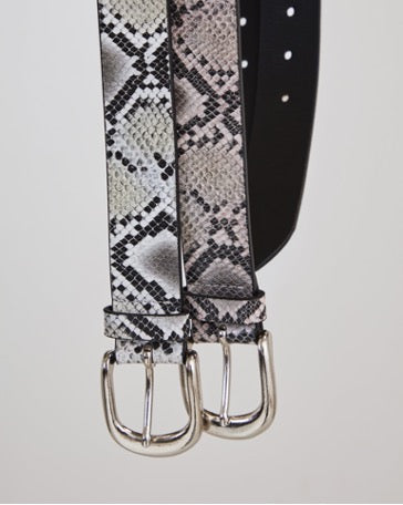 Snake Leather Belt