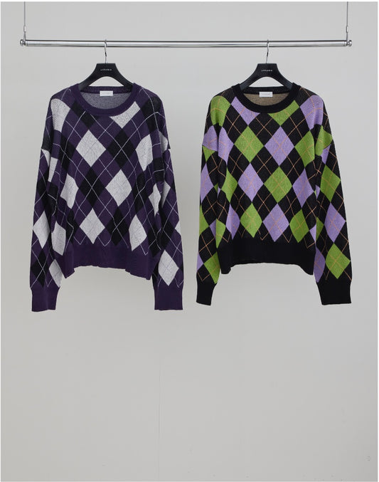 【SAMPLE】Argyle Knit