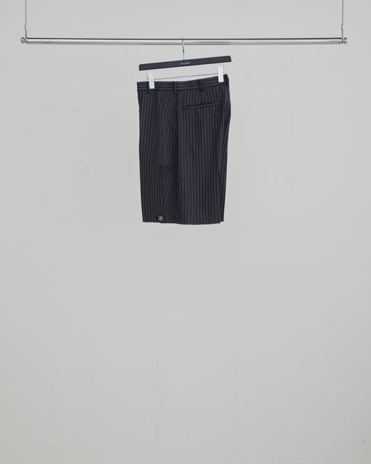 【SAMPLE】Stripe Short Trousers _ BLACK