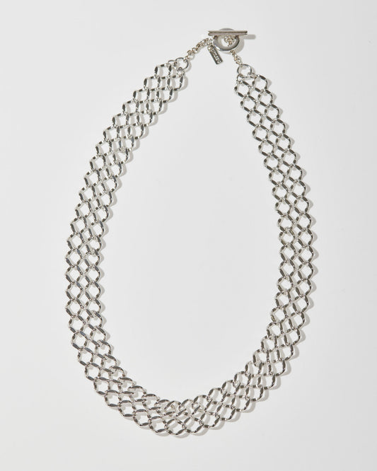 【SAMPLE】Duo Chain Necklace  _ SILVER