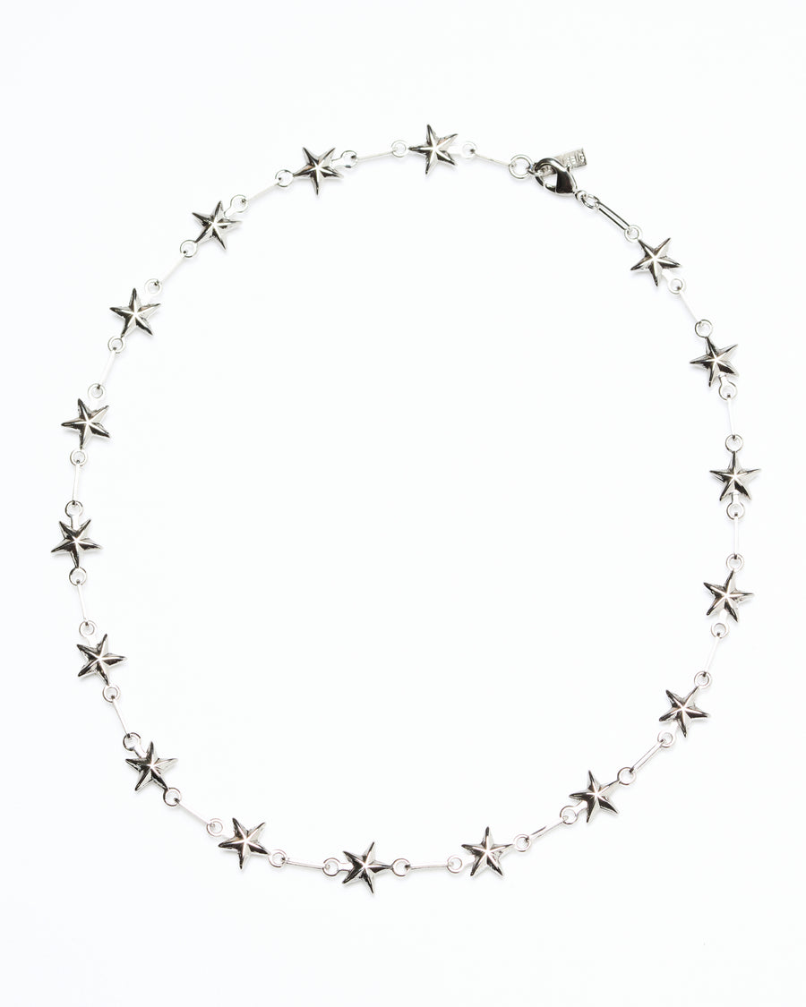 Star Chain Necklace  _ SILVER