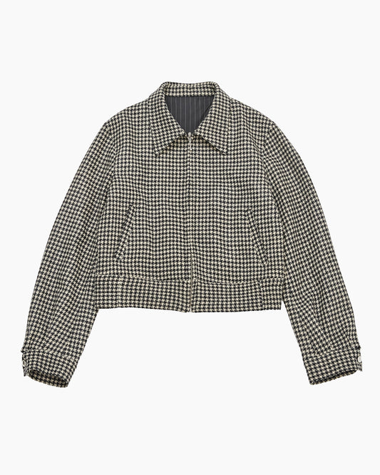 Houndstooth Harrington Jacket