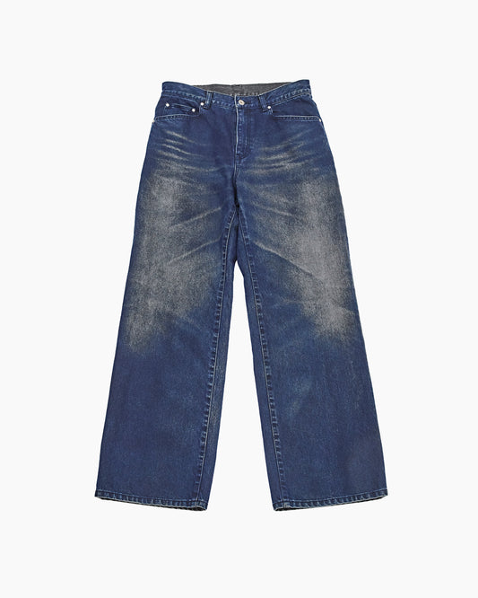 Flocky Straight Denim _ NAVY