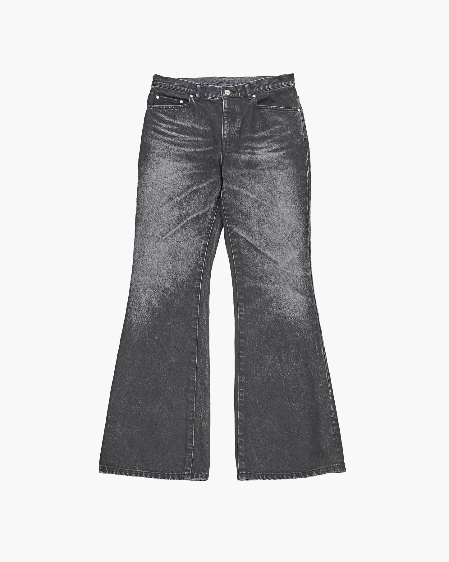 【SAMPLE】 Flocky Flare Denim _ BLACK