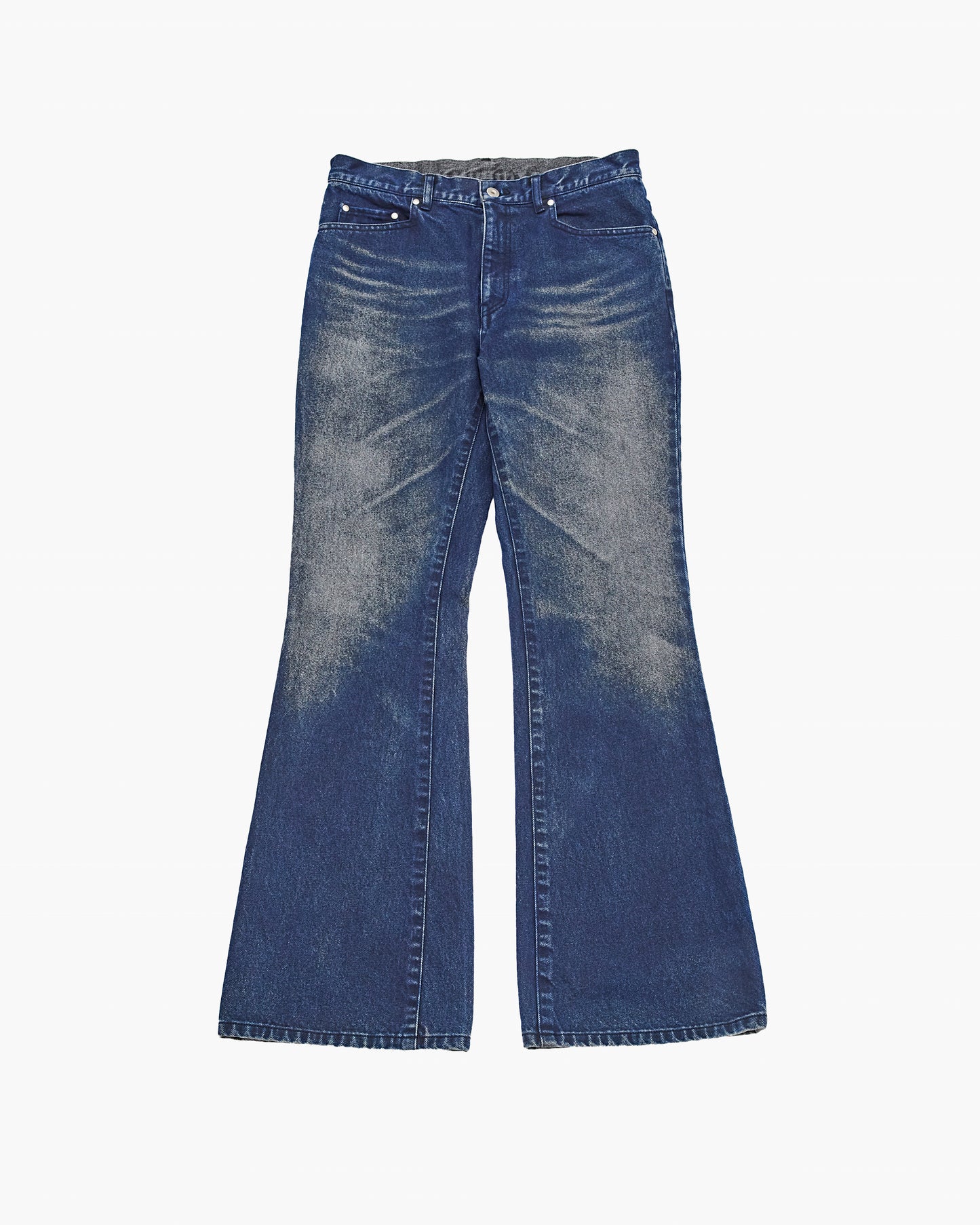 【SAMPLE】 Flocky Flare Denim _ NAVY