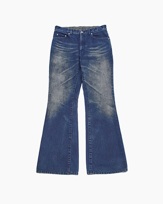 【SAMPLE】 Flocky Flare Denim _ NAVY