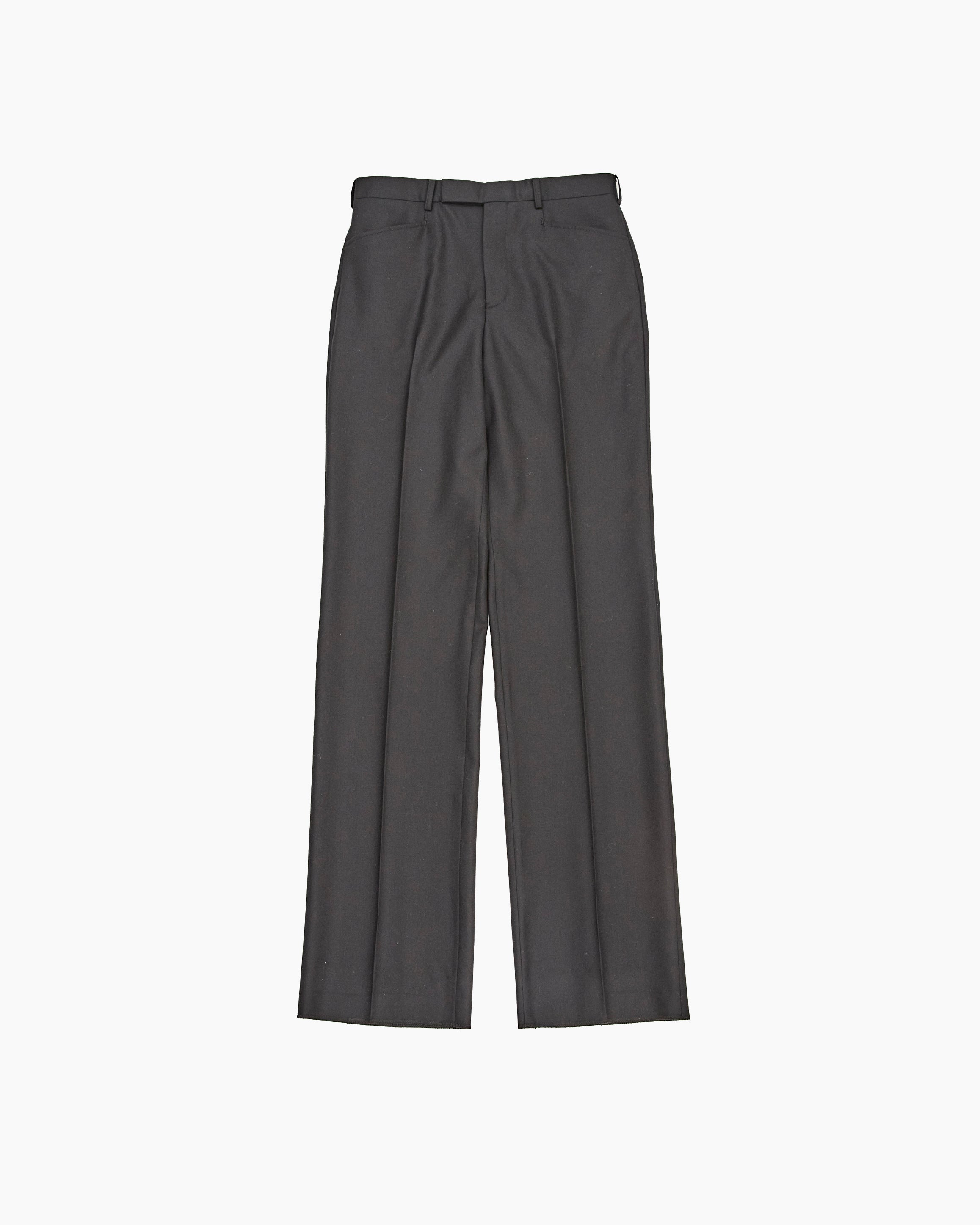 Wool Straight Trousers _ BLACK – LITTLEBIG ONLINE STORE