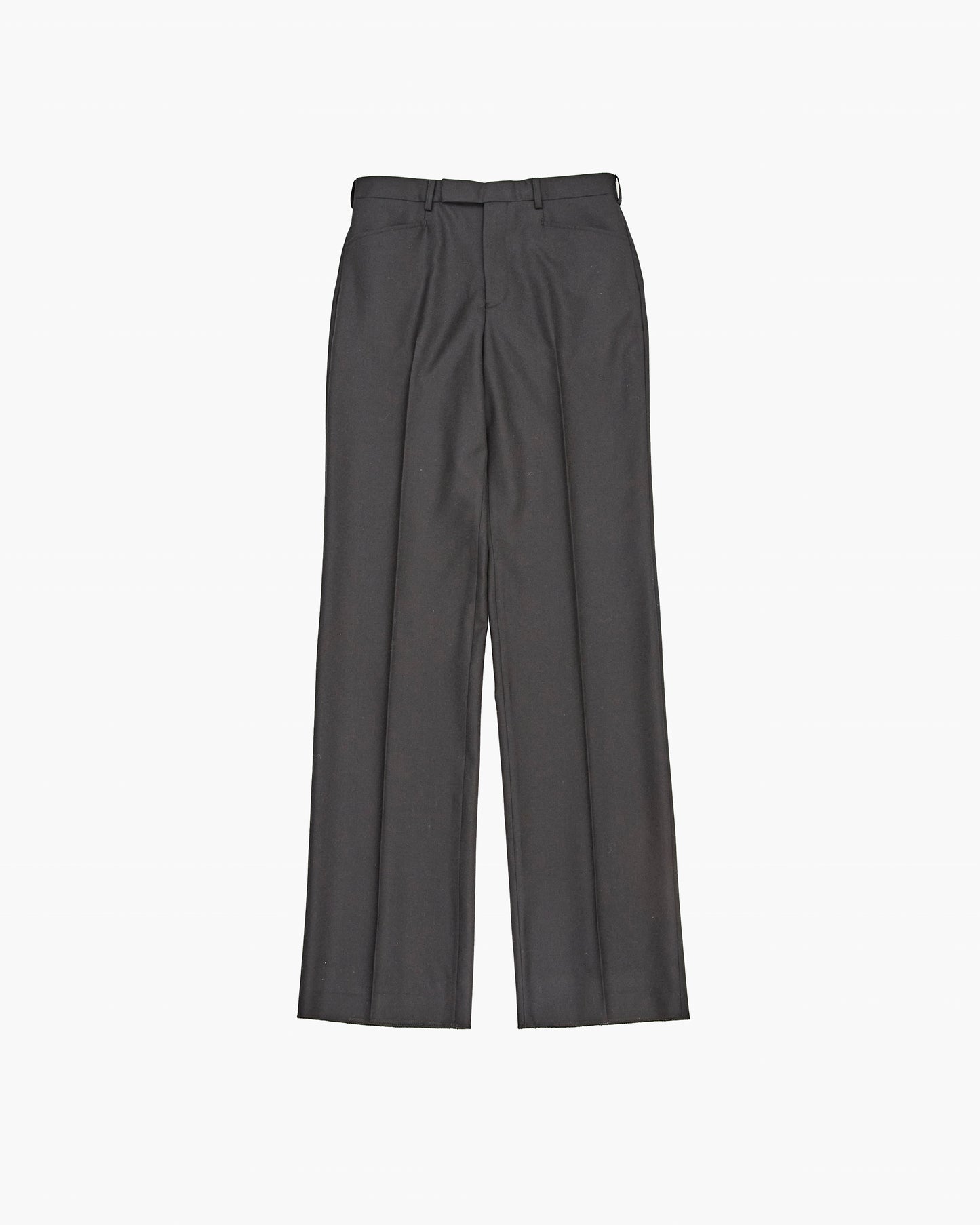 Wool Straight Trousers