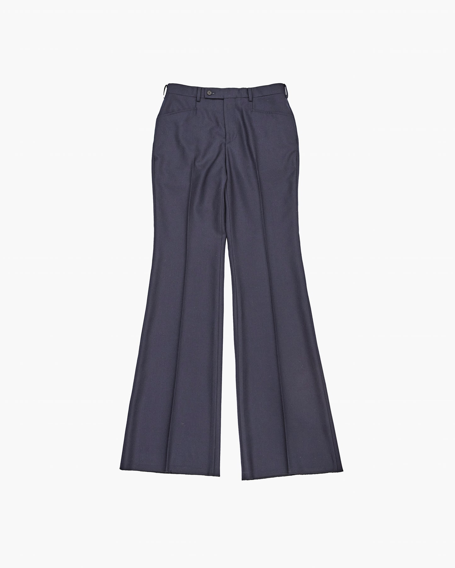 【SAMPLE】 Wool Flare Trousers _ NAVY