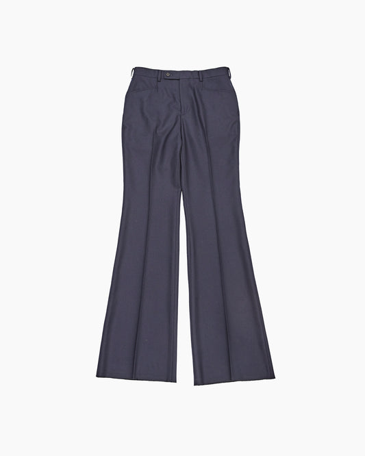 【SAMPLE】 Wool Flare Trousers _ NAVY