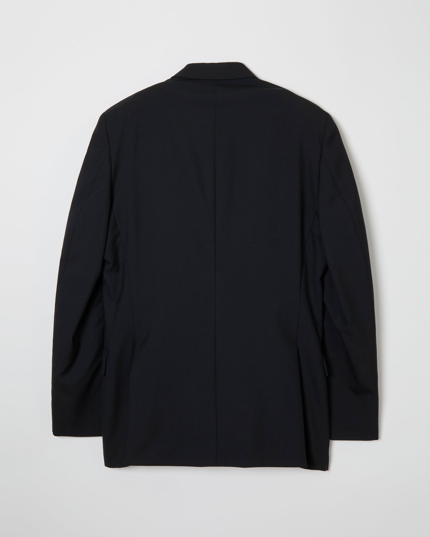 Wool Double Breasted Jacket _ BLACK