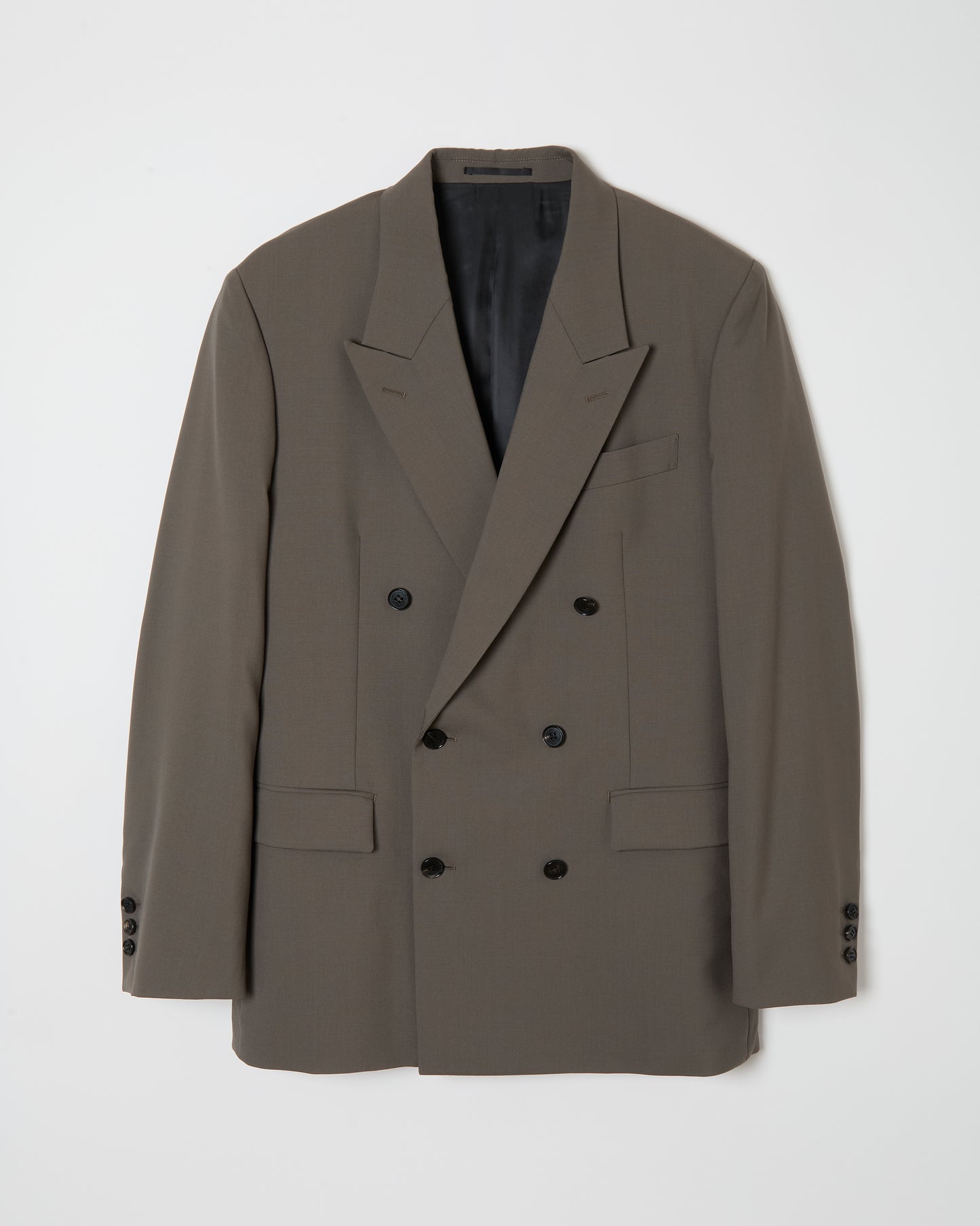 Wool Double Breasted Jacket _ GREY