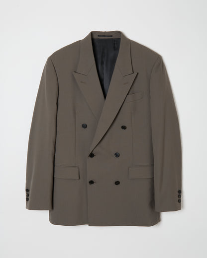 Wool Double Breasted Jacket _ GREY