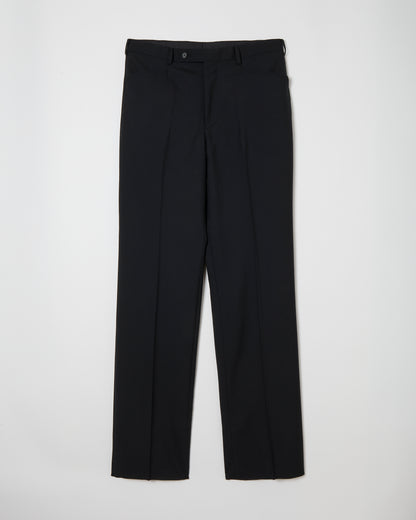 Wool Straight Trousers _ BLACK