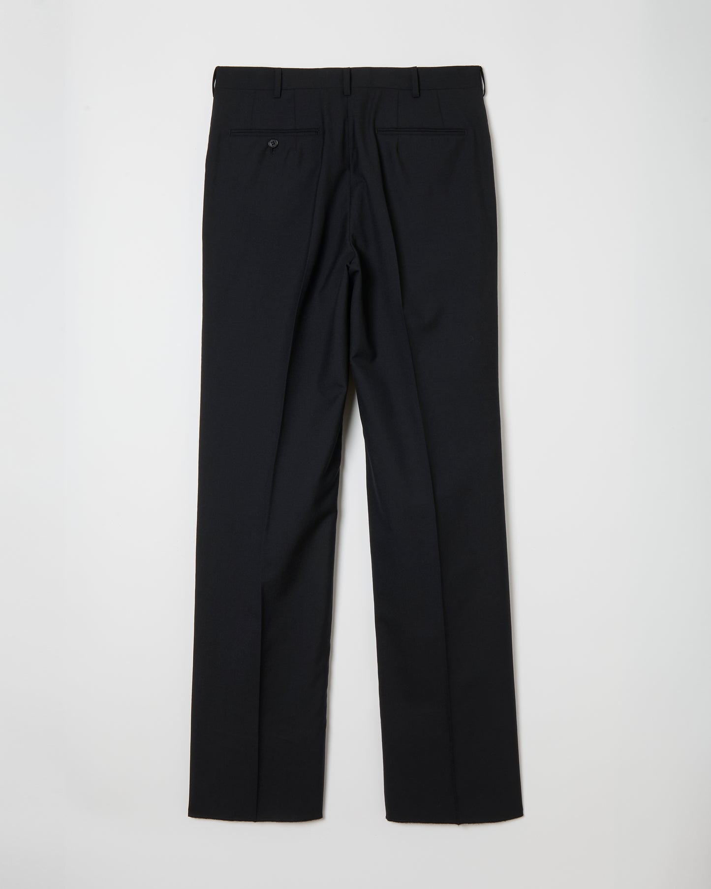 Wool Straight Trousers _ BLACK