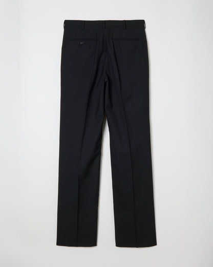 Wool Straight Trousers _ BLACK