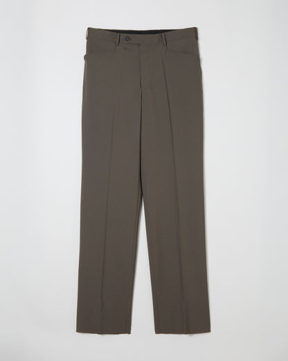 Wool Straight Trousers _ GREY