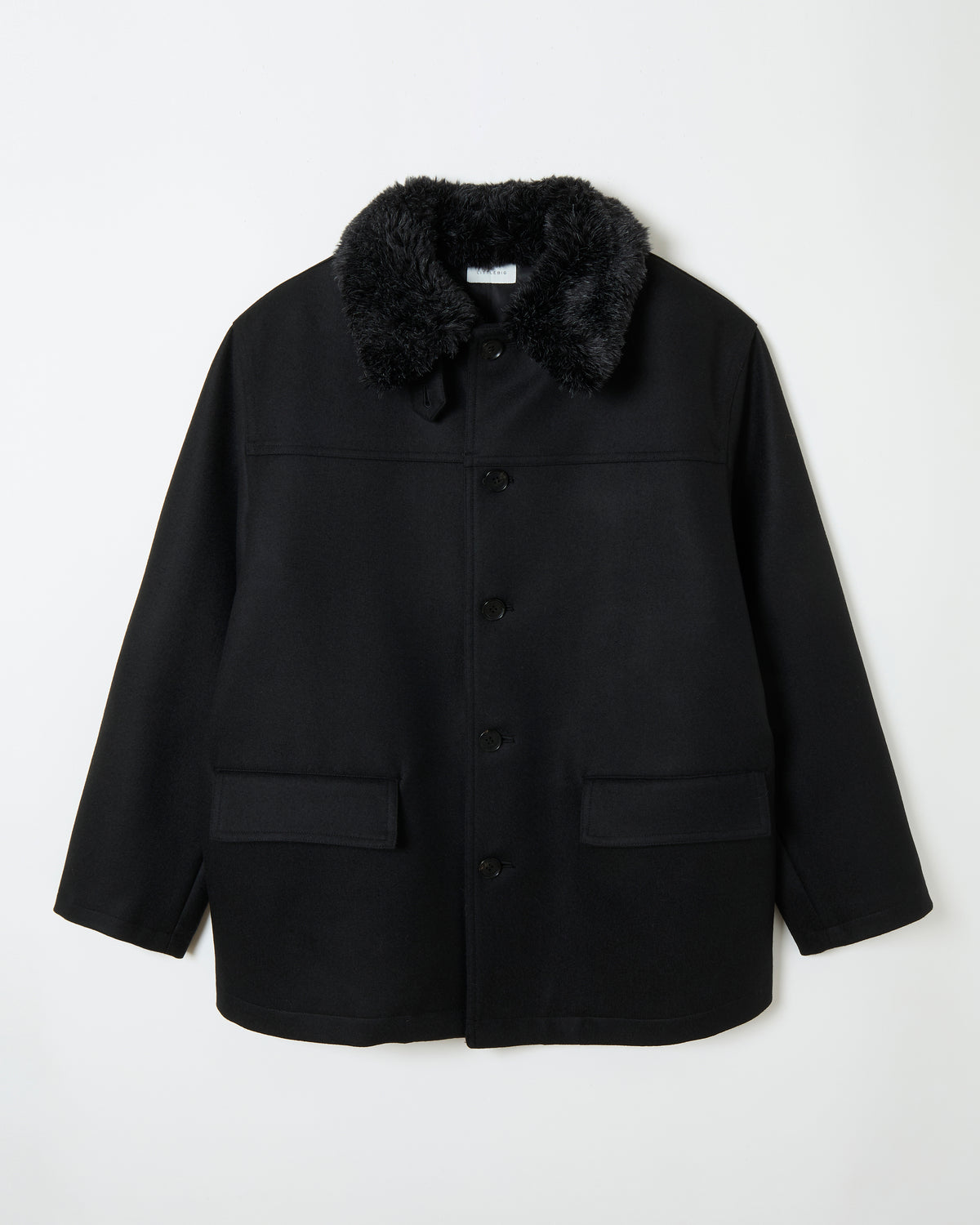Wool Car Coat ‗ BLACK