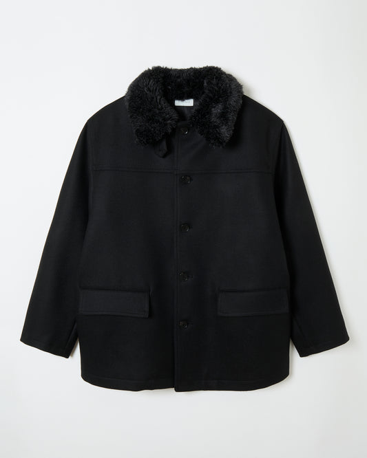 Wool Car Coat ‗ BLACK