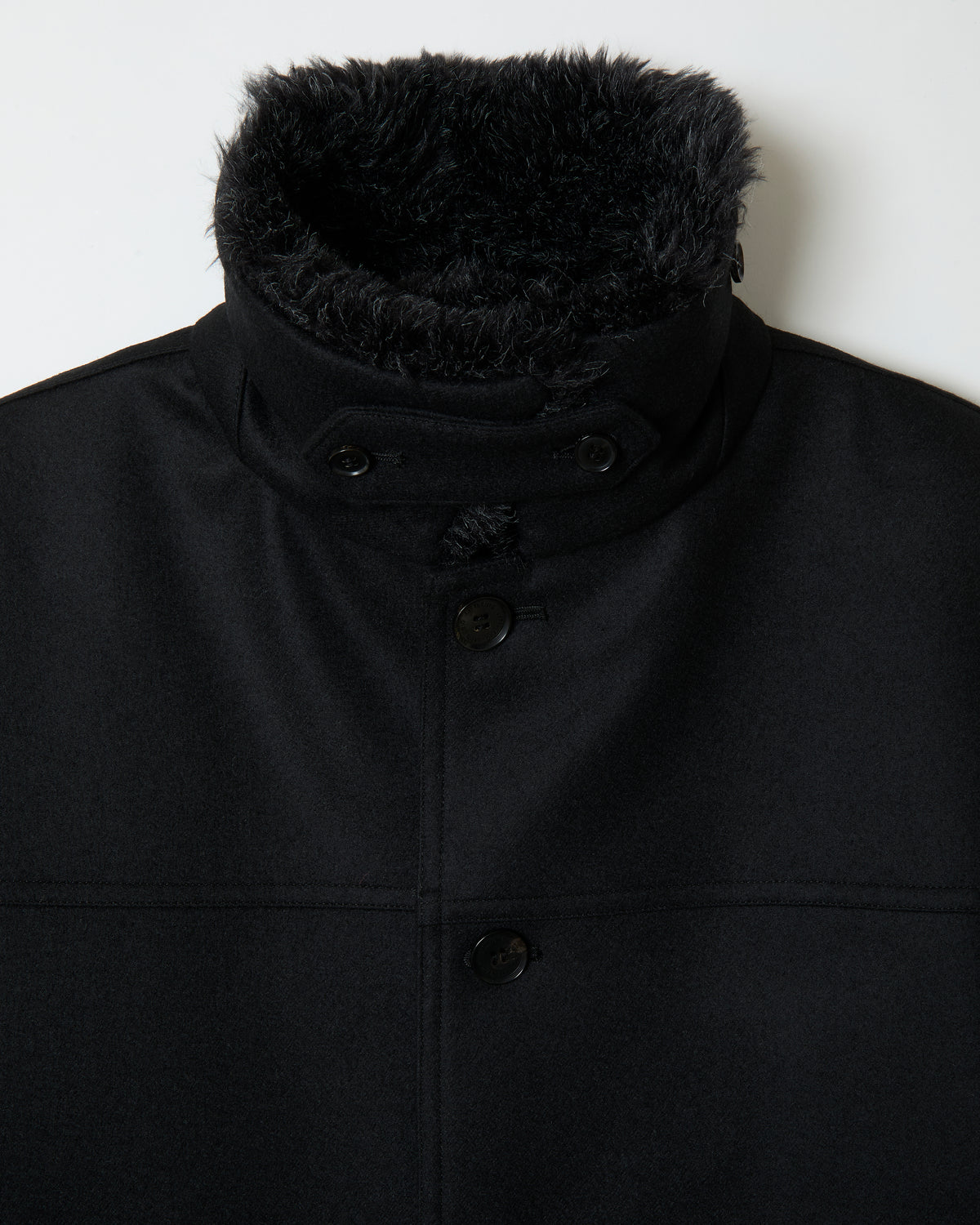 Wool Car Coat ‗ BLACK