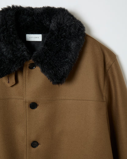 Wool Car Coat ‗ BROWN