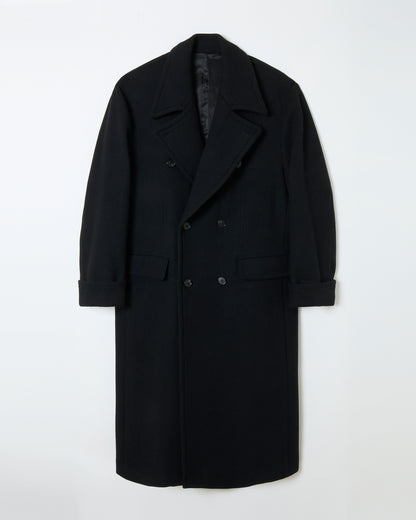 Tweed Long Coat _ BLACK