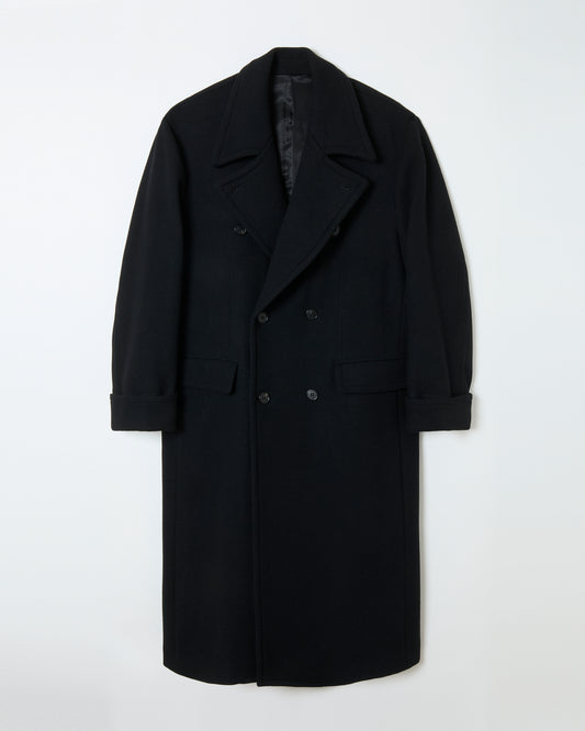Tweed Long Coat _ BLACK