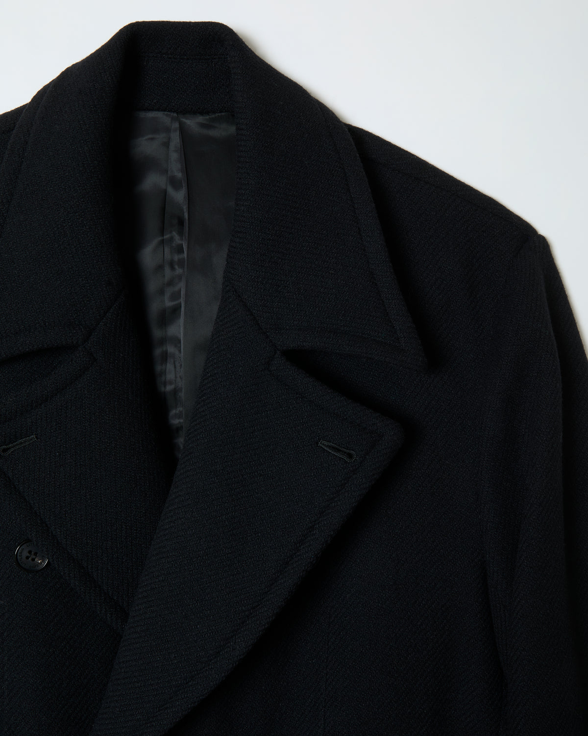 Tweed Long Coat _ BLACK