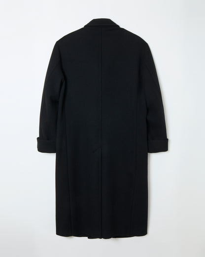 Tweed Long Coat _ BLACK