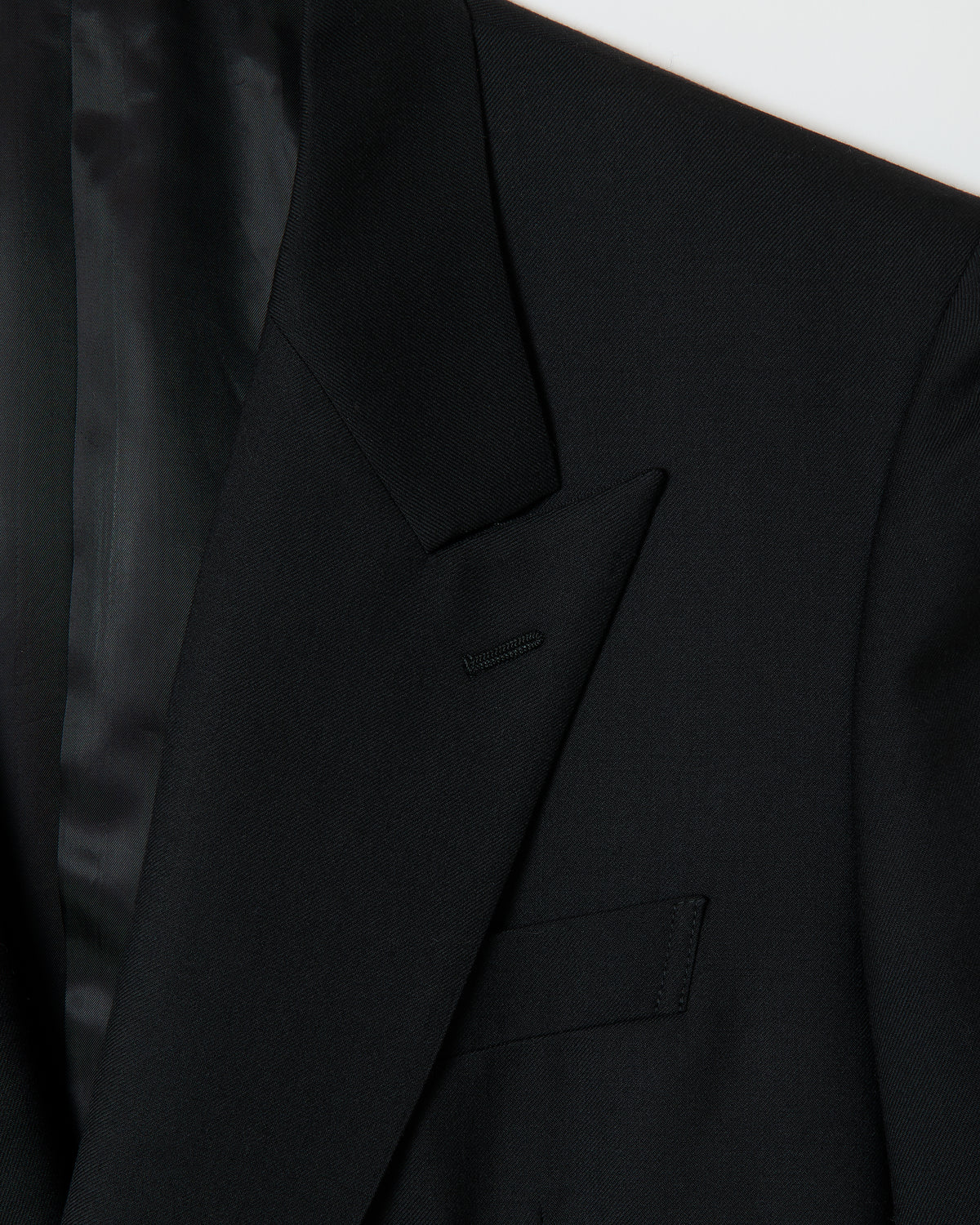 Black Wool Double Breasted Jacket _ BLACK