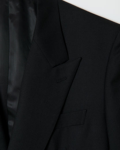 Black Wool Double Breasted Jacket _ BLACK