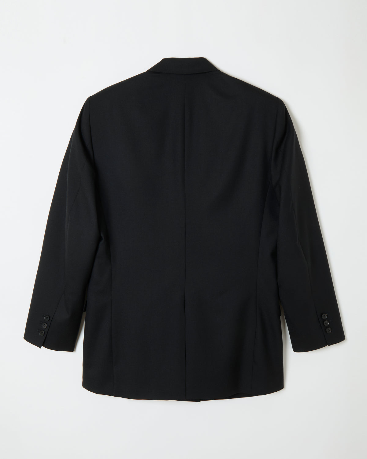 Black Wool Double Breasted Jacket _ BLACK