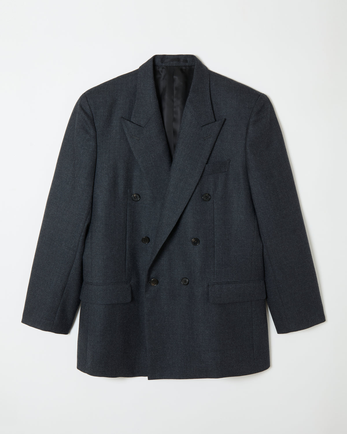 Wool Double Breasted Jacket _ GREY