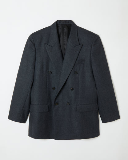 Wool Double Breasted Jacket _ GREY